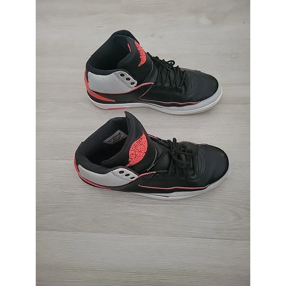 Air Jordan 2 Infrared 23‎ Cement Retro  11.5 Men' Black Sneakers 2014 385475-023